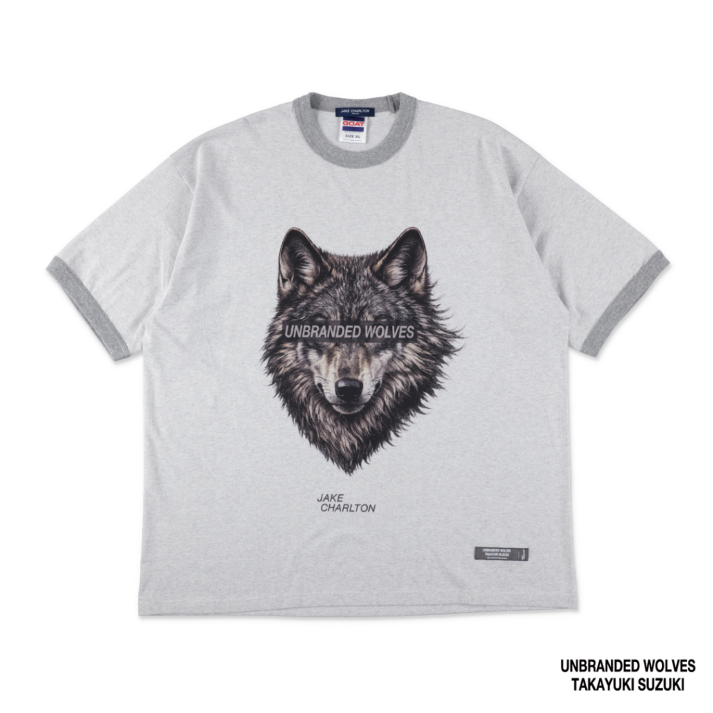 UNBRANDED WOLVES RINGER T SHIRTS（鈴木 隆行 × JAKE CHARLTON）